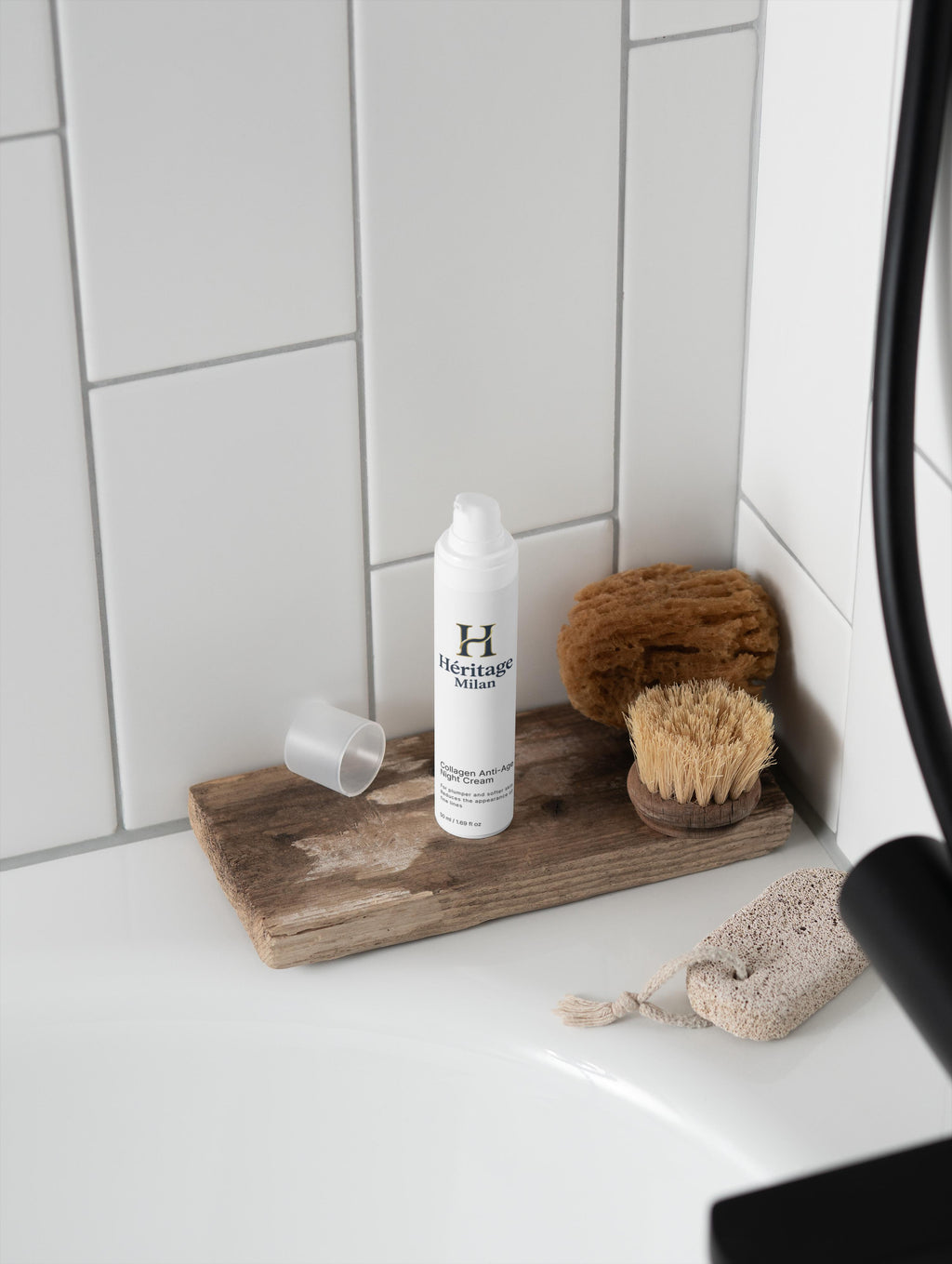 Crema de noche antiedad con colágeno